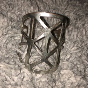 Silver cuff bracelet